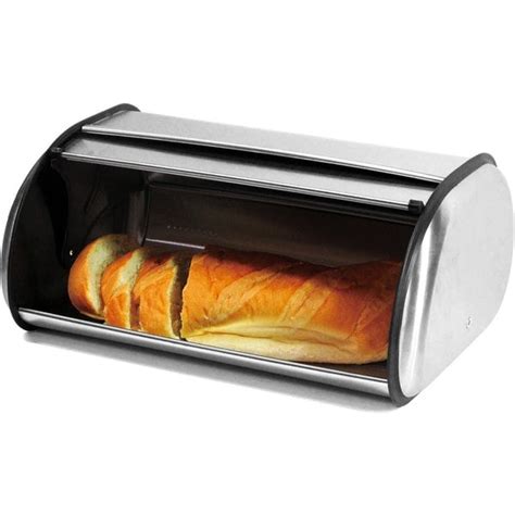 bread box stainless steel brushed|large stainless steel bread bin.